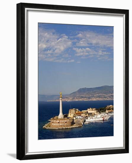 Madonnina Del Porto Statue, Port of Messina, Island of Sicily, Italy, Mediterranean, Europe-Richard Cummins-Framed Photographic Print