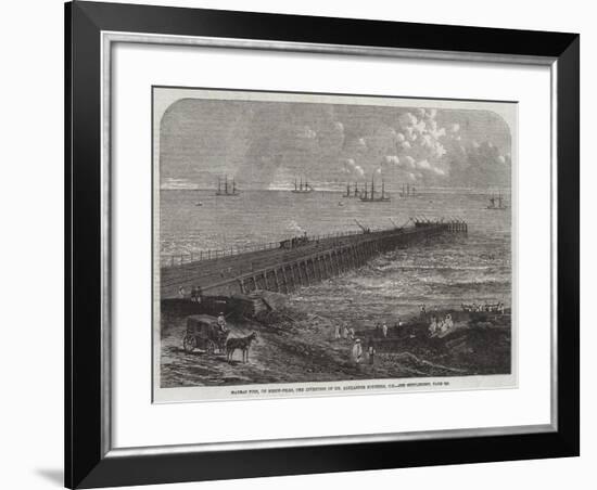 Madras Pier, on Screw-Piles, the Invention of Mr Alexander Mitchell, Ce-null-Framed Giclee Print