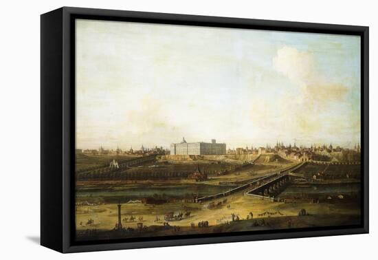 Madrid and the Palacio Real from the West Bank of the Manzanares, 1752-53-Antonio Joli-Framed Premier Image Canvas