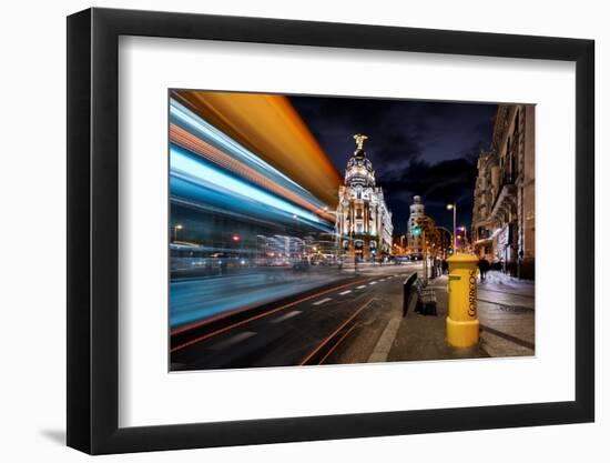 Madrid City Lights III-Jesús M. García-Framed Photographic Print