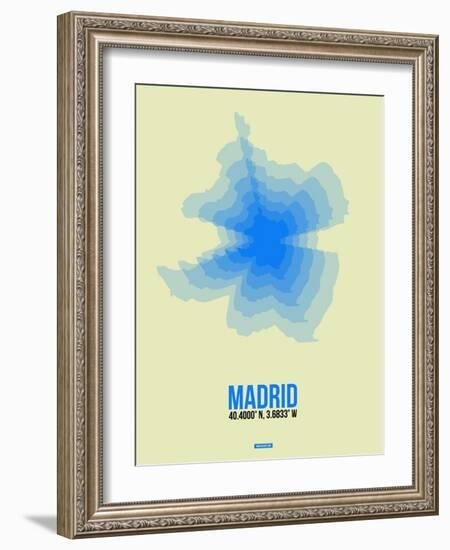 Madrid Radiant Map 1-NaxArt-Framed Art Print