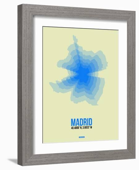 Madrid Radiant Map 1-NaxArt-Framed Art Print