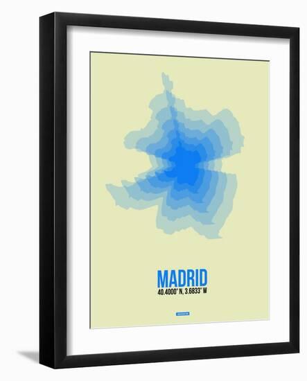 Madrid Radiant Map 1-NaxArt-Framed Art Print