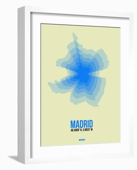 Madrid Radiant Map 1-NaxArt-Framed Art Print