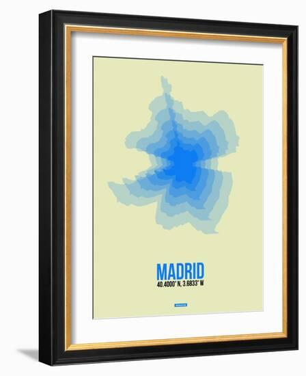 Madrid Radiant Map 1-NaxArt-Framed Art Print