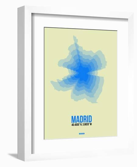 Madrid Radiant Map 1-NaxArt-Framed Premium Giclee Print