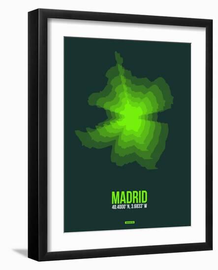 Madrid Radiant Map 2-NaxArt-Framed Art Print