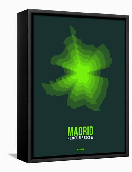 Madrid Radiant Map 2-NaxArt-Framed Stretched Canvas