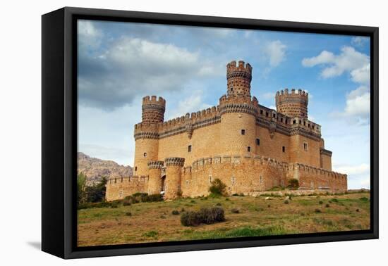 Madrid,  SPAIN - 20 Juny, 2009, Manzanares El Real Castle (Spain) Build in the 15Th. Century-TTstudio-Framed Premier Image Canvas