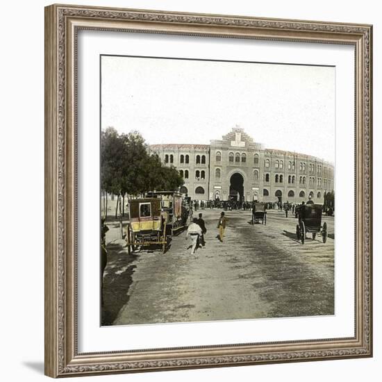 Madrid (Spain), Amphitheatre, Circa 1885-1890-Leon, Levy et Fils-Framed Photographic Print