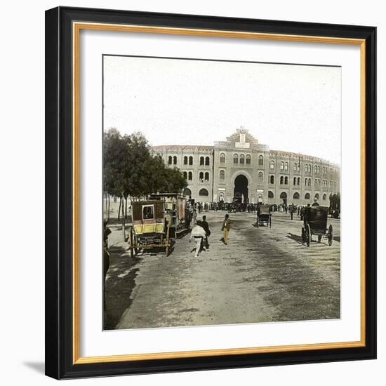 Madrid (Spain), Amphitheatre, Circa 1885-1890-Leon, Levy et Fils-Framed Photographic Print