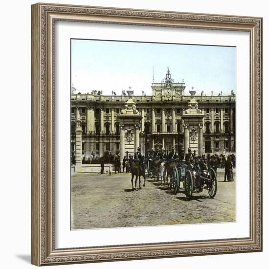 Madrid (Spain), the Entrance to the Chateau-Leon, Levy et Fils-Framed Photographic Print