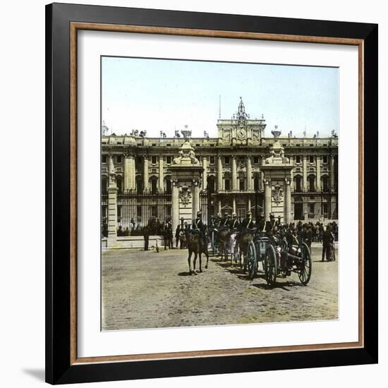 Madrid (Spain), the Entrance to the Chateau-Leon, Levy et Fils-Framed Photographic Print