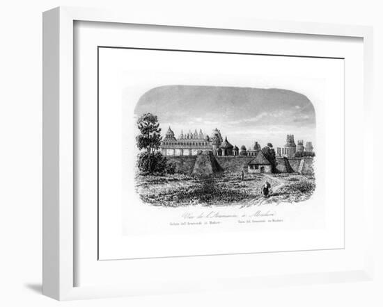 Madurai Temple, India, C1840-N Remond-Framed Giclee Print