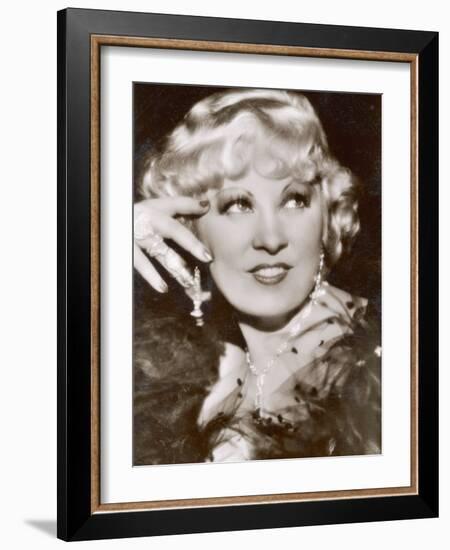 Mae West American Film Actress and Sex Symbol-null-Framed Photographic Print