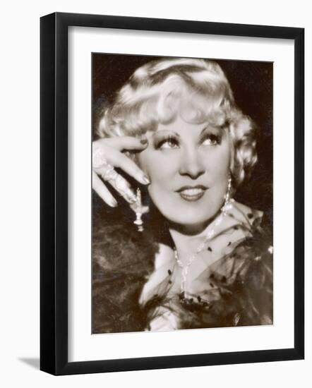 Mae West American Film Actress and Sex Symbol-null-Framed Photographic Print