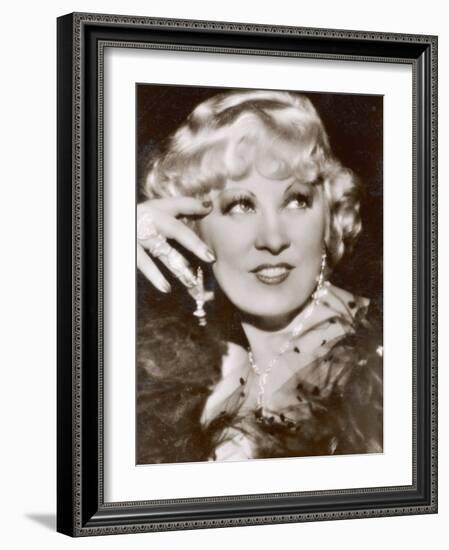Mae West American Film Actress and Sex Symbol-null-Framed Photographic Print