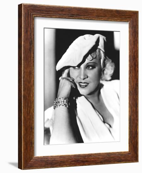 Mae West, Mid 1930s-null-Framed Photo