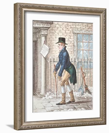 Maecenas in Pursuit of the Fine Arts-James Gillray-Framed Giclee Print