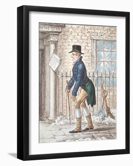 Maecenas in Pursuit of the Fine Arts-James Gillray-Framed Giclee Print