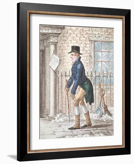 Maecenas in Pursuit of the Fine Arts-James Gillray-Framed Giclee Print