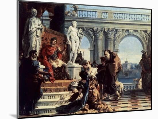 Maecenas Presents the Arts to Augustus-Giovanni Battista Tiepolo-Mounted Giclee Print