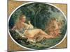 Maenad Playing the Pipe, 1735-38-Francois Boucher-Mounted Giclee Print