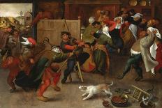 The Wedding Feast (Oil on Panel)-Maerten van Cleve-Giclee Print