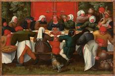 The Wedding Feast (Oil on Panel)-Maerten van Cleve-Giclee Print