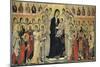 Maestà (Madonna with Angels and Saints)-Duccio di Buoninsegna-Mounted Art Print