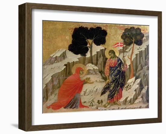 Maesta: Noli Me Tangere, 1308-11-Duccio di Buoninsegna-Framed Giclee Print