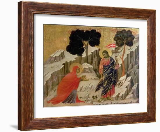Maesta: Noli Me Tangere, 1308-11-Duccio di Buoninsegna-Framed Giclee Print