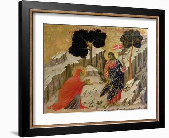 Maesta: Noli Me Tangere, 1308-11-Duccio di Buoninsegna-Framed Giclee Print