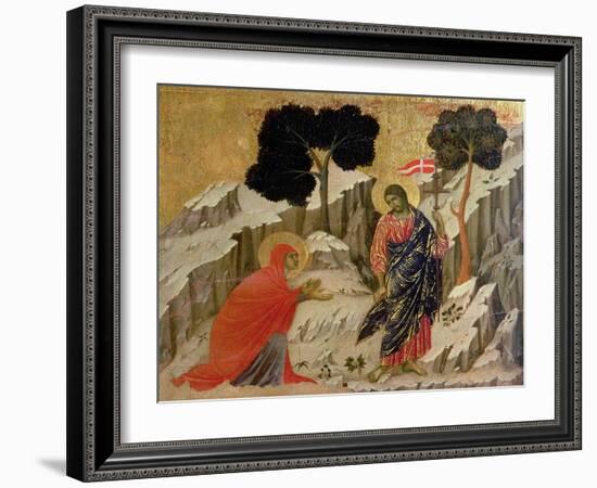 Maesta: Noli Me Tangere, 1308-11-Duccio di Buoninsegna-Framed Giclee Print