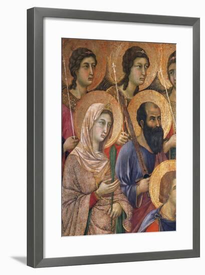 Maesta' of Duccio Altarpiece in Cathedral of Siena-Duccio Di buoninsegna-Framed Giclee Print