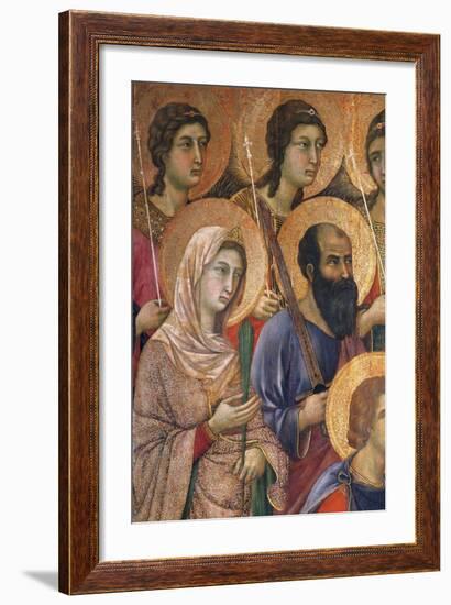 Maesta' of Duccio Altarpiece in Cathedral of Siena-Duccio Di buoninsegna-Framed Giclee Print