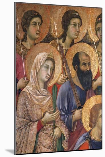 Maesta' of Duccio Altarpiece in Cathedral of Siena-Duccio Di buoninsegna-Mounted Giclee Print