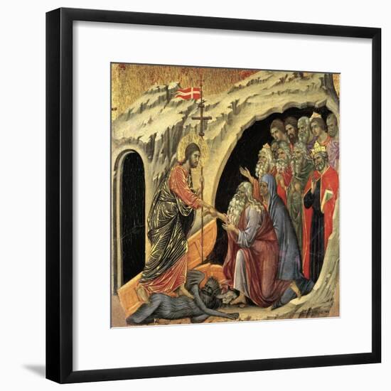 Maestà - Passion: Descent To Hell, 1308-1311-Duccio Di buoninsegna-Framed Giclee Print