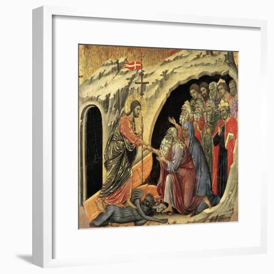 Maestà - Passion: Descent To Hell, 1308-1311-Duccio Di buoninsegna-Framed Giclee Print