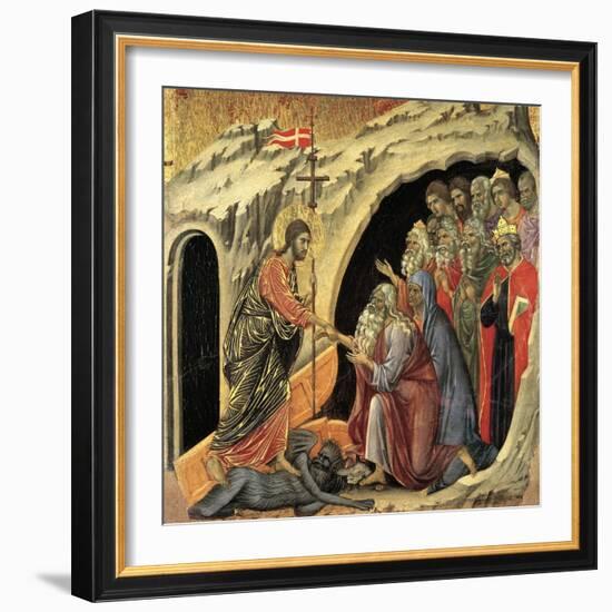 Maestà - Passion: Descent To Hell, 1308-1311-Duccio Di buoninsegna-Framed Giclee Print