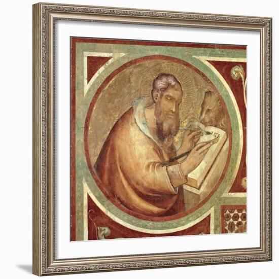 Maesta: St. Mark with the Lion, Detail from the Frame, 1315 (Detail)-Simone Martini-Framed Giclee Print