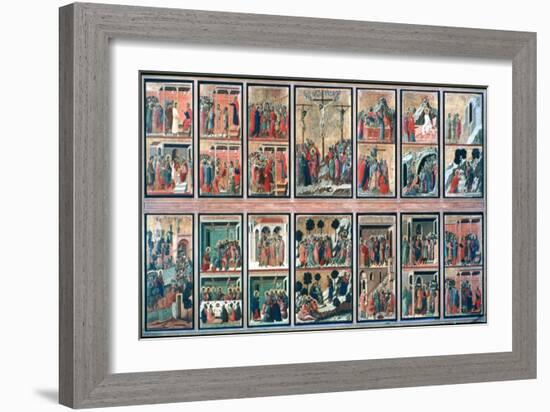 'Maesta', (Stories of the Passion), 1308-1311. Artist: Duccio di Buoninsegna-Duccio Di buoninsegna-Framed Giclee Print