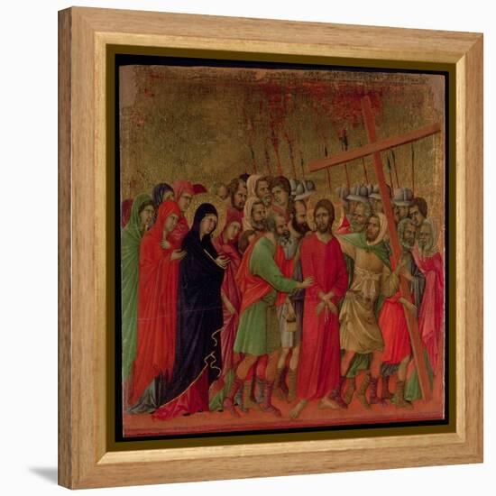 Maesta: the Road to Calvary, 1308-11-Duccio di Buoninsegna-Framed Premier Image Canvas