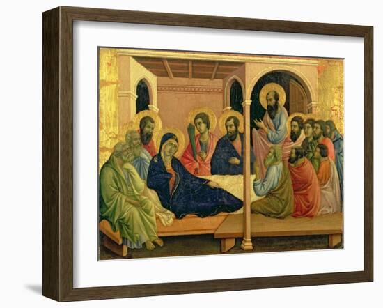 Maesta: The Virgin Taking Leave of the Disciples, 1308-11-Duccio di Buoninsegna-Framed Giclee Print