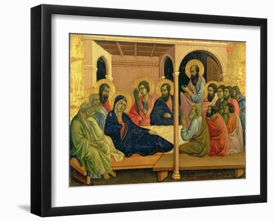 Maesta: The Virgin Taking Leave of the Disciples, 1308-11-Duccio di Buoninsegna-Framed Giclee Print