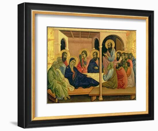 Maesta: The Virgin Taking Leave of the Disciples, 1308-11-Duccio di Buoninsegna-Framed Giclee Print