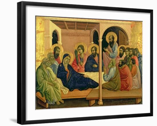 Maesta: The Virgin Taking Leave of the Disciples, 1308-11-Duccio di Buoninsegna-Framed Giclee Print