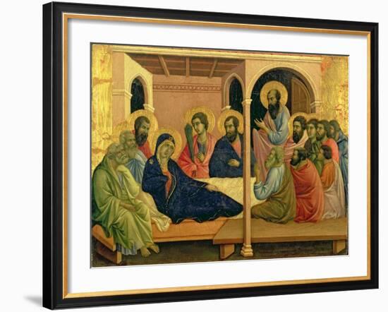 Maesta: The Virgin Taking Leave of the Disciples, 1308-11-Duccio di Buoninsegna-Framed Giclee Print