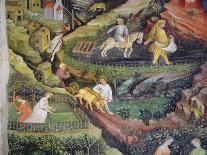 Haymaking in the Month of June, Detail (Fresco)-Maestro Venceslao-Framed Giclee Print