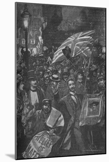 Mafeking night in London, 1900 (1906)-Unknown-Mounted Giclee Print